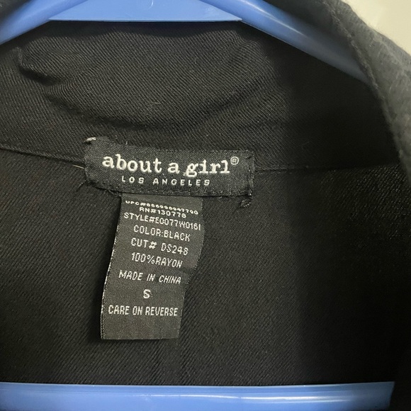 About A Girl light summer jacket Ladies S Black - Picture 2 of 7